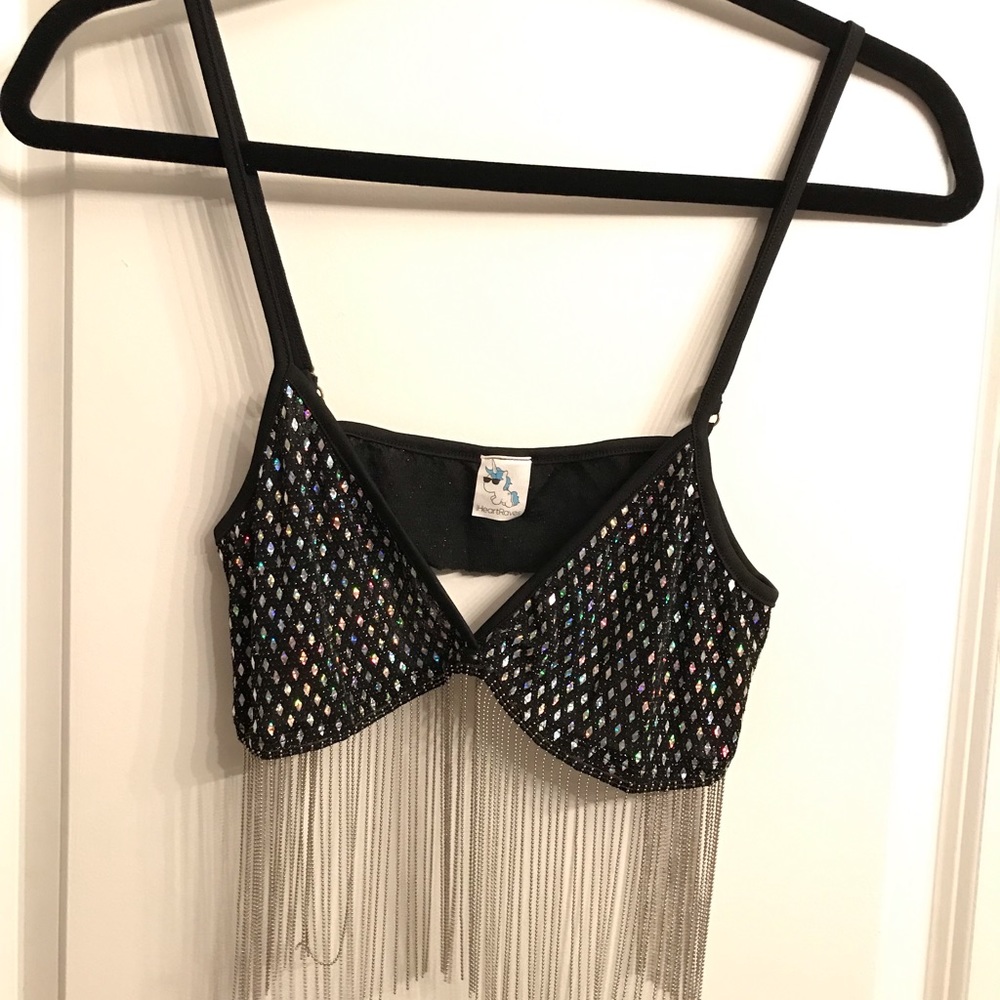 Bralette with chain detail